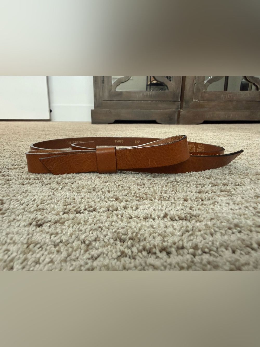 Anthropologie Italian Leather Belt